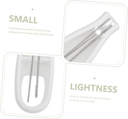 Button Hook Dressing Aid with Non Slip Handle for Elderly Arthritis