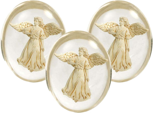 AngelStar 8706 Healing Angel Worry Stone, 1-1/2-Inch, White