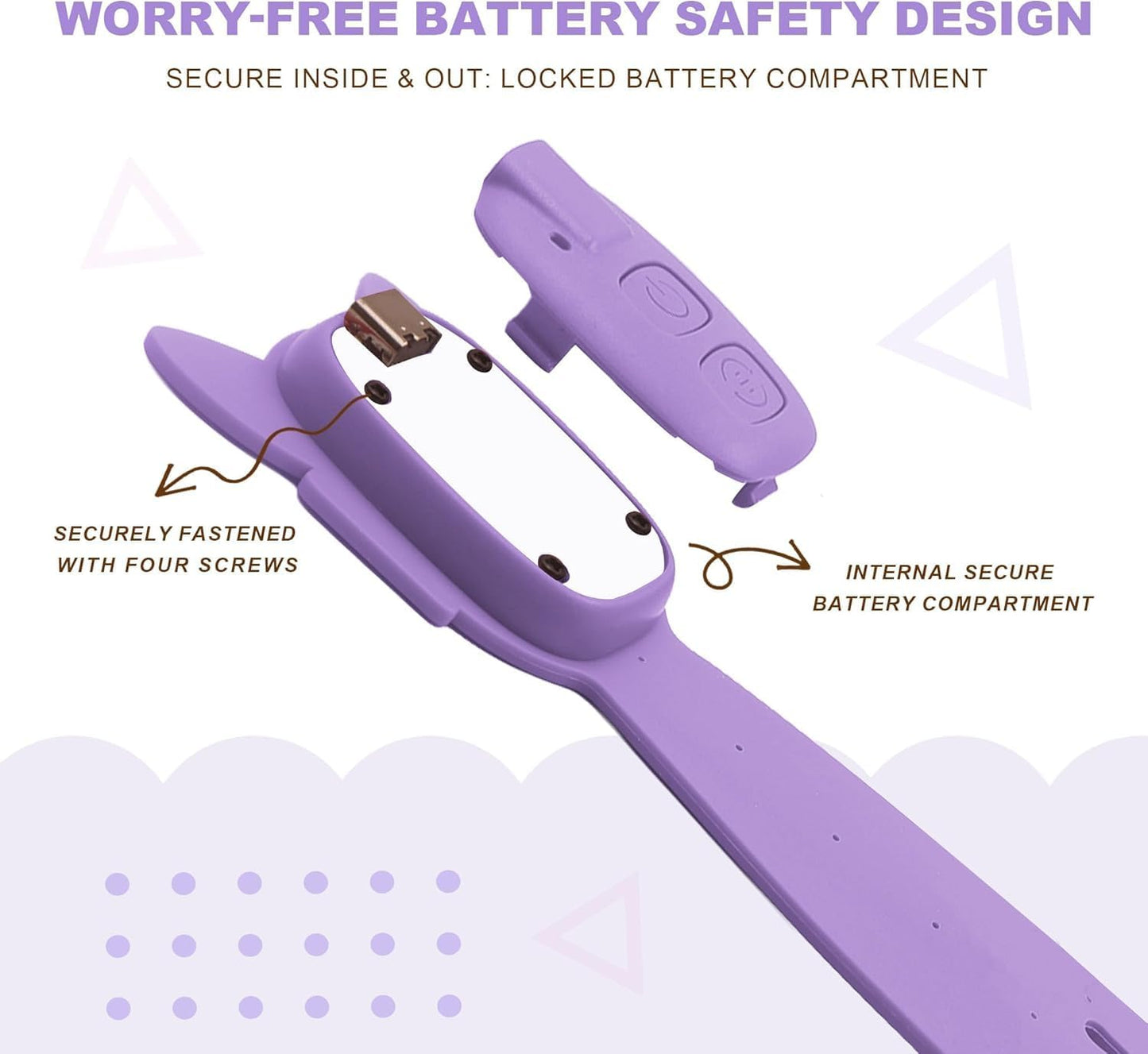 Rechargeable Kids Book Light, Cute Bookmark Reading Light for Kids, Dimmable Portable LED Book Light for Reading in Bed, Eye-Caring Bedtime Reading Lamp for Children & Travel, Black