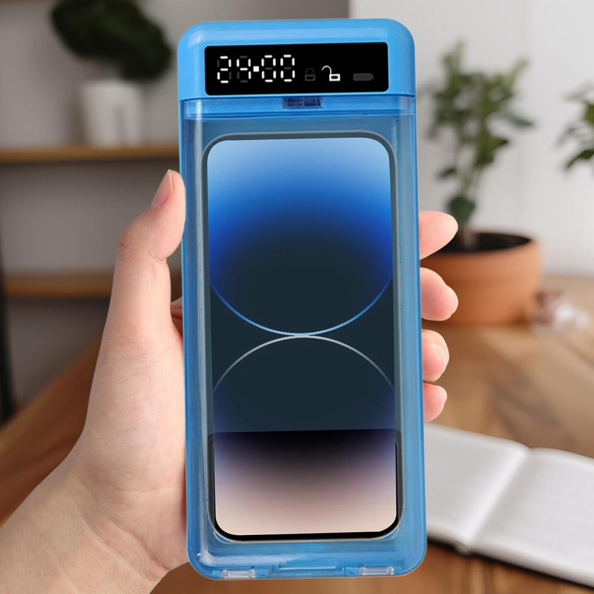 Phone Lock Box with Timer Portable Transparent Timer Lock Box