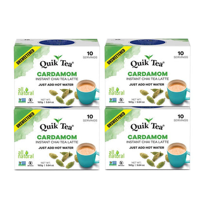 QuikTea Instant Chai Tea Latte Mix, Saffron Masala, 10 Sachets