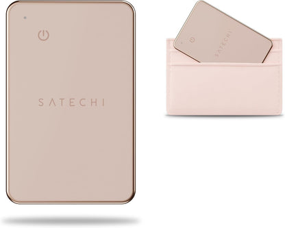 Satechi FindAll Wallet Card, Find My Compatible, Wireless Charging, Black