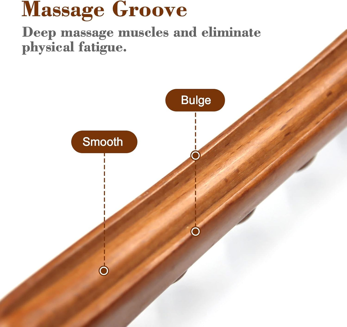 Wood Therapy Massage Tools, 16 inch Professional Wooden Massage Roller Stick & Wood Therapy Tools for Body Shaping, Body Sculpting Tools, Ease Deep Tissue