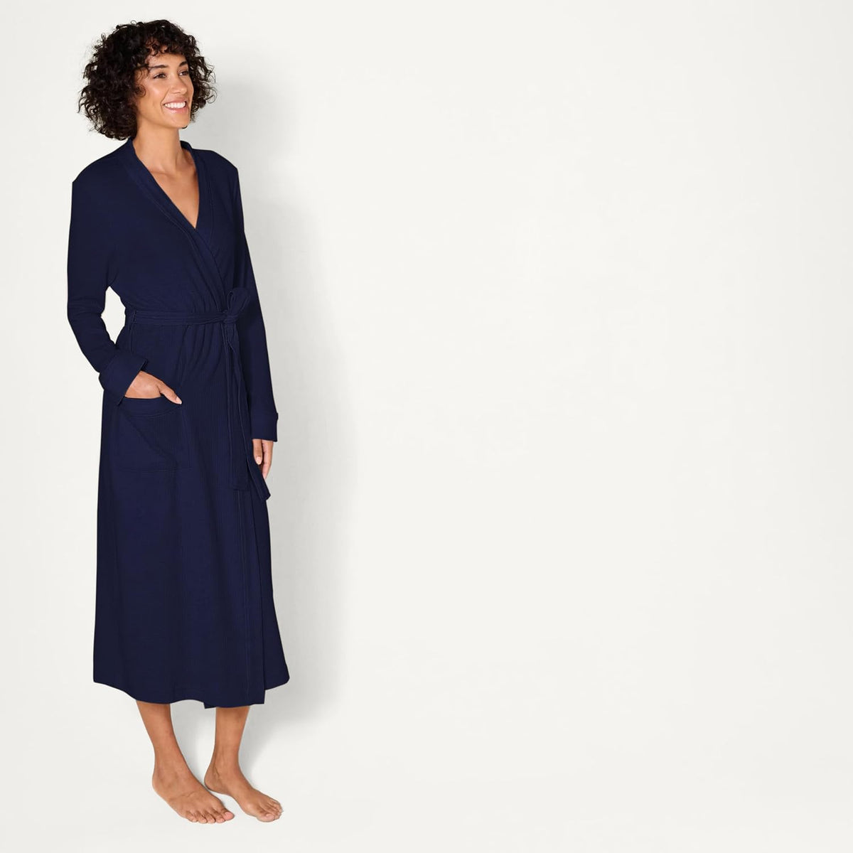 Amazon Essentials Women's Lightweight Waffle Bath Robe (Available in Plus Size) - Colors B