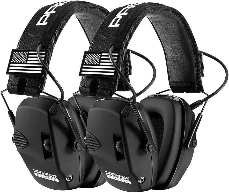 PROHEAR Electronic Ear Protection for Shooting with 4X Sound Amplification, Gun Range Hearing Protection Muffs, NRR 23dB Noise Reduction Headphones for Hunting, Green