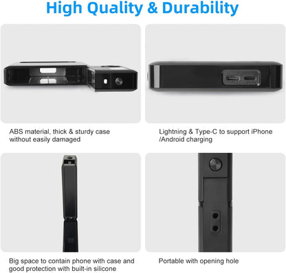 Phone Lock Box with Timer,Phone Lock Box,90 Days of Continuous Use,Quiet Mode,2 Charging Ports,Excessive Games,Mobile Phone Addiction