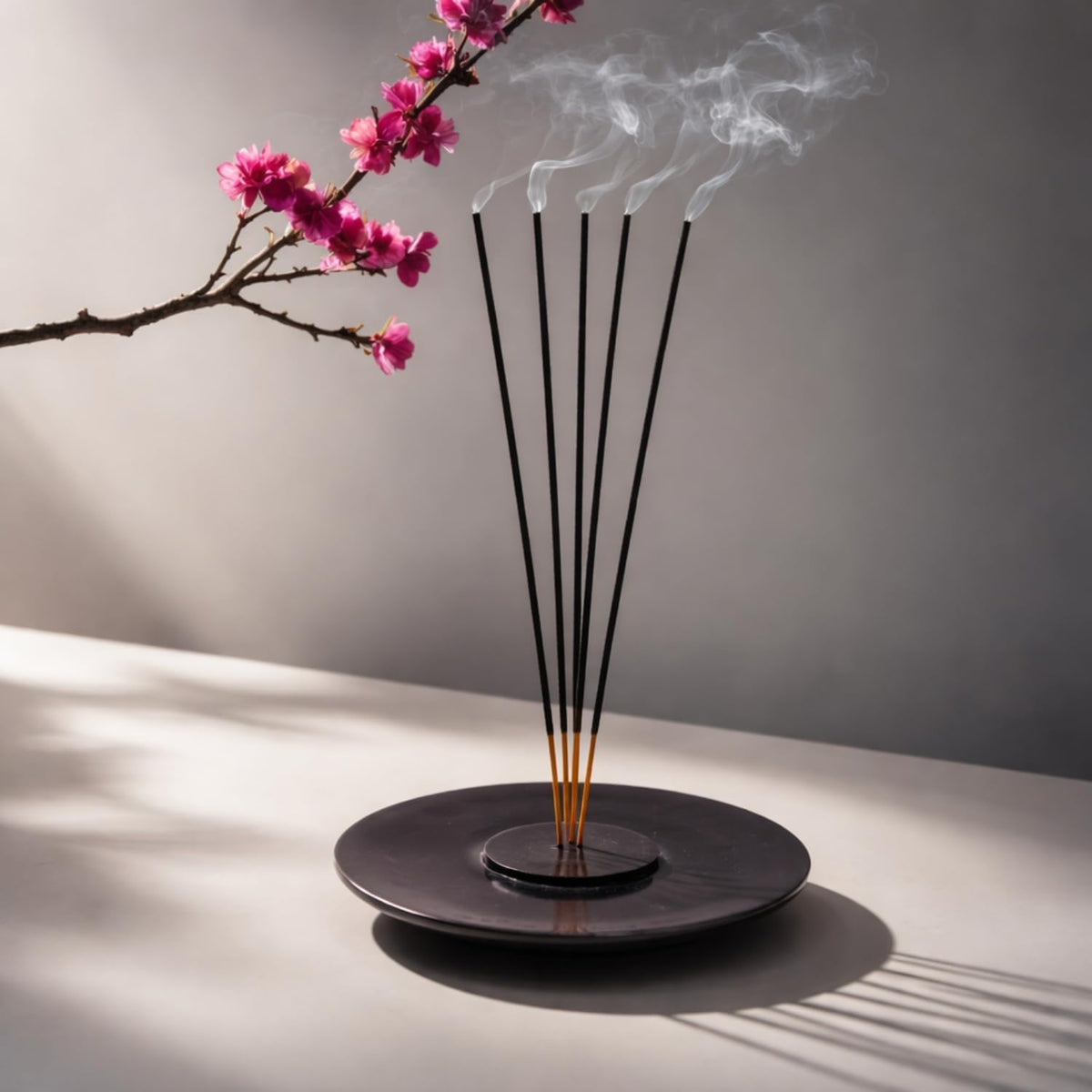 Handmade Natural Grey Marble Incense Stick Holder