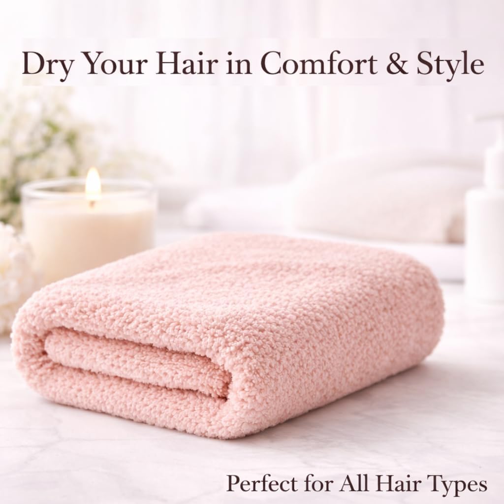 Luxury Microfiber Hair Towel Wrap for Women - Quick Dry, Super Absorbent Hair Turban, Soft & Lightweight Anti-Frizz Towel for Long, Thick & Curly Hair (Sage Green, 48" × 24")