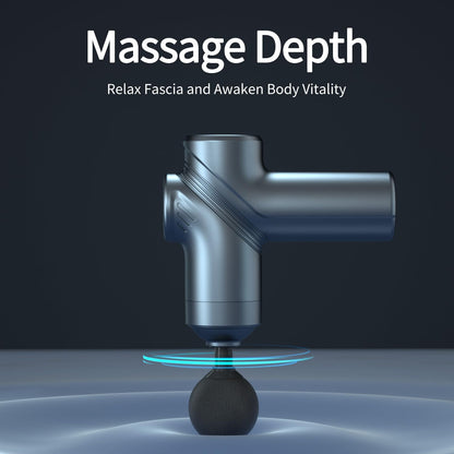 LEERCON Massage Gun Deep Tissue, Silent Motor and Portable Massage Gun with 4 Interchangeable Heads for Deep Muscle Relief and Relaxation, Relax Gift