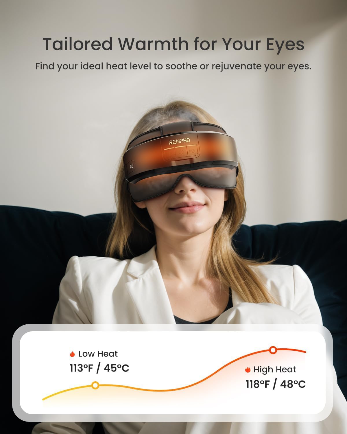 RENPHO Eyeris Masc Head and Eye Massager, FSA Eligible HSA
