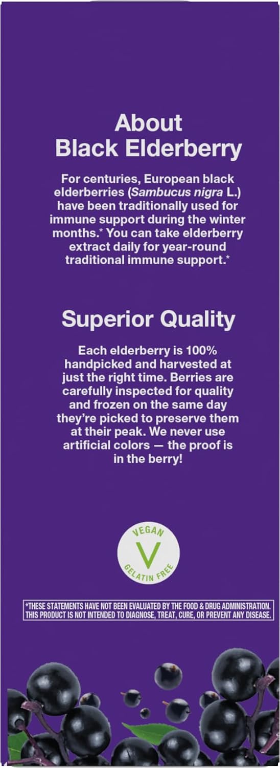 Nature's Way Sambucus Traditional Elderberry Immune Support* Syrup, 8 fl oz