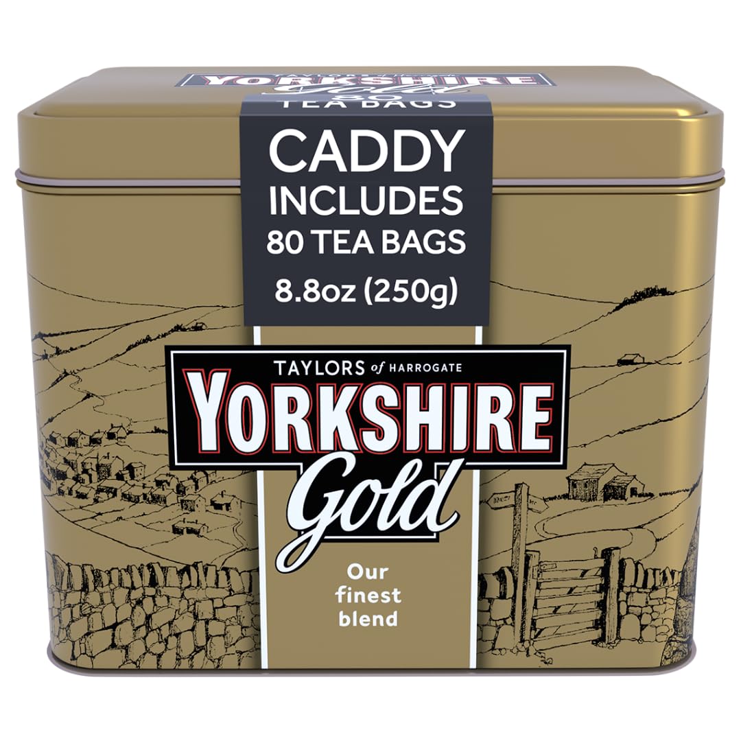 Yorkshire Tea, Gold, Black Tea Bags, 80ct Gift Tin
