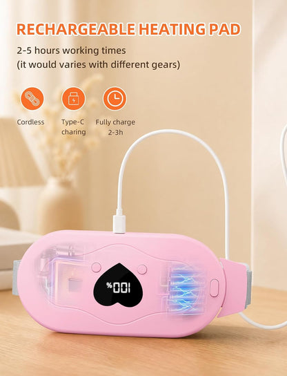Glyduny Portable Heart Heating Pads, Electric Cordless Heat Pad