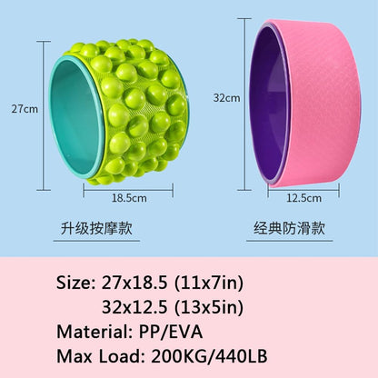 Yoga Wheel,Back Roller,Back Cracking Device,Foam Roller for Back,Yoga Wheel for Back Stretcher,Back Roller Foam