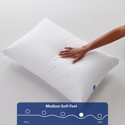 Casper Sleep Essential Cooling Foam Pillow, Standard Size – Firm Memory Foam with Cooling Cover, Supports Side Sleepers, Breathable & Pressure-Relieving