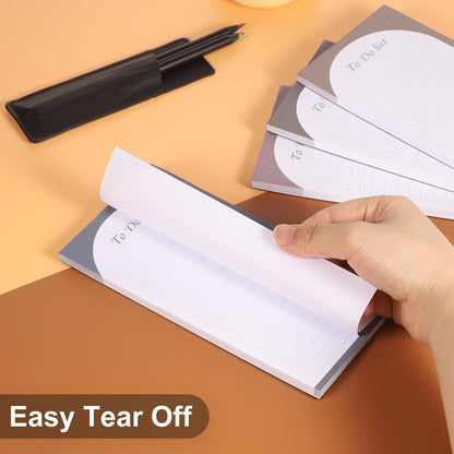 Thboxes 4 Pack Magnetic Note Pad for Fridge with Pen Holder, Totally 200 Sheets Grocery List Magnet Pad for Refrigerator Magnetic Shopping List Pad（Fruit Design）