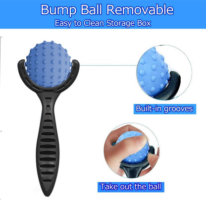 Everjoys Massage Ice Roller Ball, Cold & Heat Therapy Relief Massager, Deep Tissue Massage Pain Relief, Massager Tool for Back/Neck/Body/Face/Foot Pain, Muscles Recovery