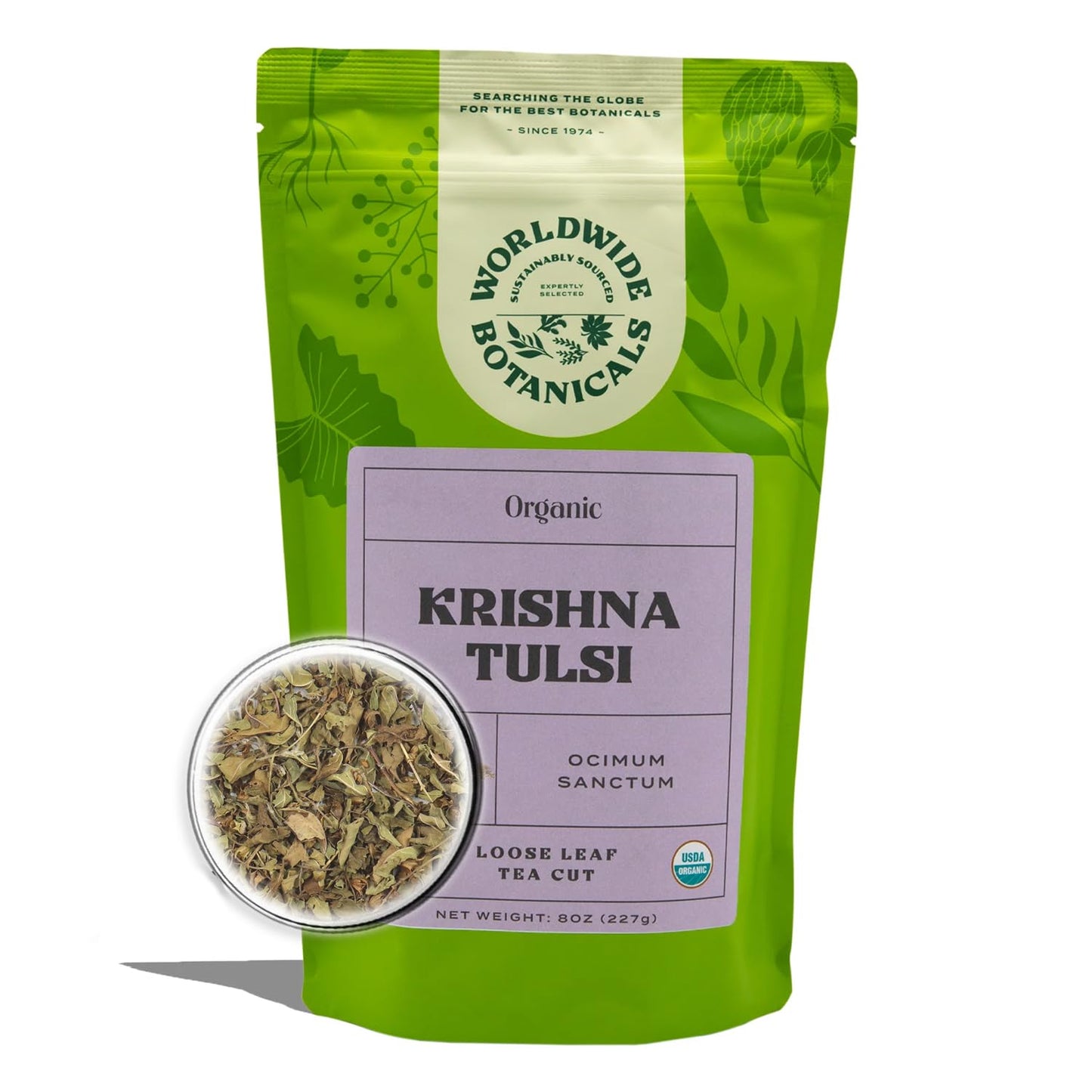 Worldwide Botanicals Organic Lemon Balm Tea, 1Lb - Loose Leaf Premium Herbal Tea | 100% Pure Lemon Balm Leaves | For Stress Relief and Good Digestion | Kosher