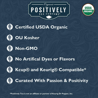 Positively Tea, Organic Caffeine-Free Tea Pod Discovery Pack, 96 Pods