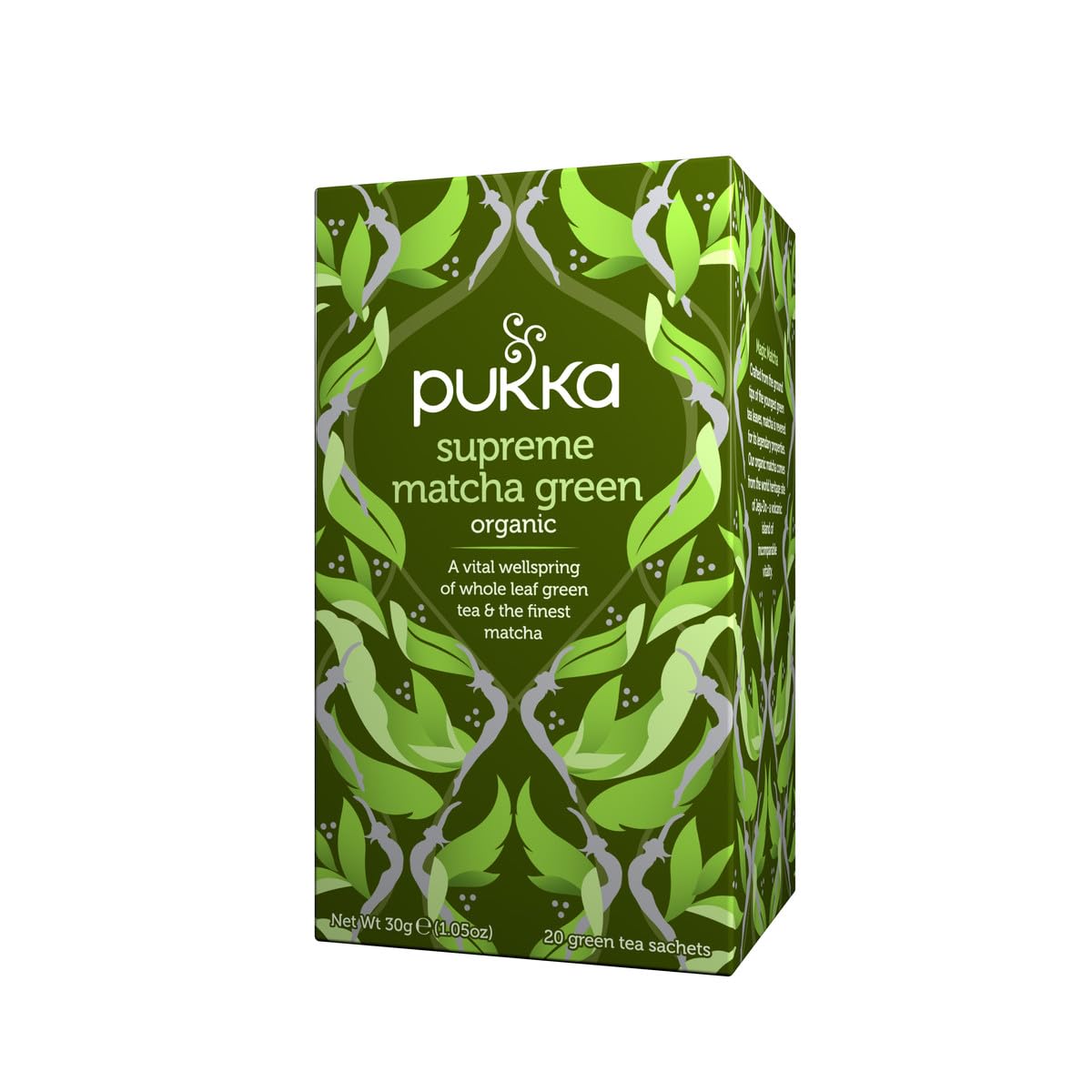 Pukka Tea Bags, Organic (Elderberry + Echinacea, Matcha Green,Chamomile Vanilla & Manuka Honey, & Three Ginger) (1ea) (Variety Pack)