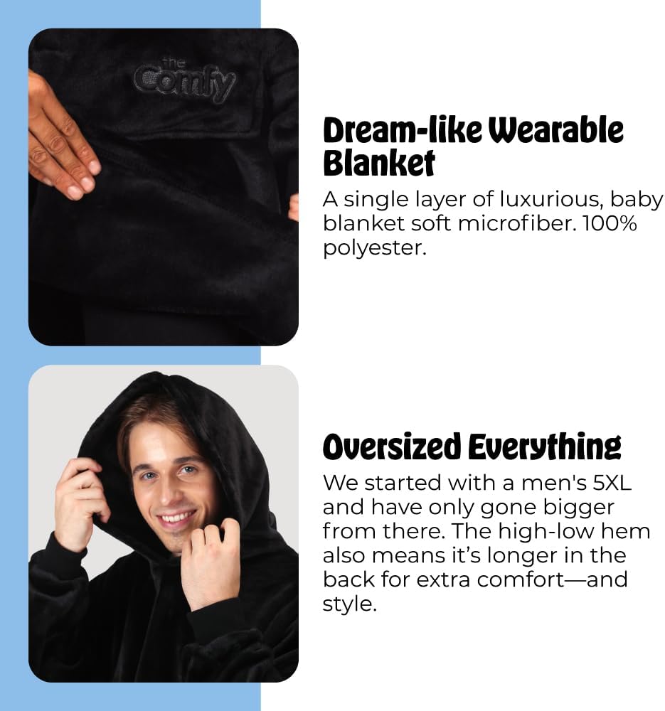 THE COMFY Dream | From Shark Tank | Patented | No Sherpa | Light Wearable Blanket Hoodie | Gift for Women & Men | One Size