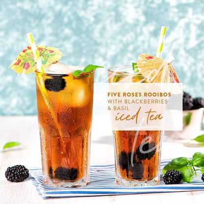 Five Roses - Rooibos Select Tea 80 Tagless Teabags | Naturally Caffeine Free | Keto Friendly | Rooibos From South Africa | Non GMO (Pack of 2)