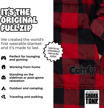 THE COMFY Original | From Shark Tank | Patented | Oversized Sherpa Wearable Blanket Hoodie| Gift for Women & Men | One Size