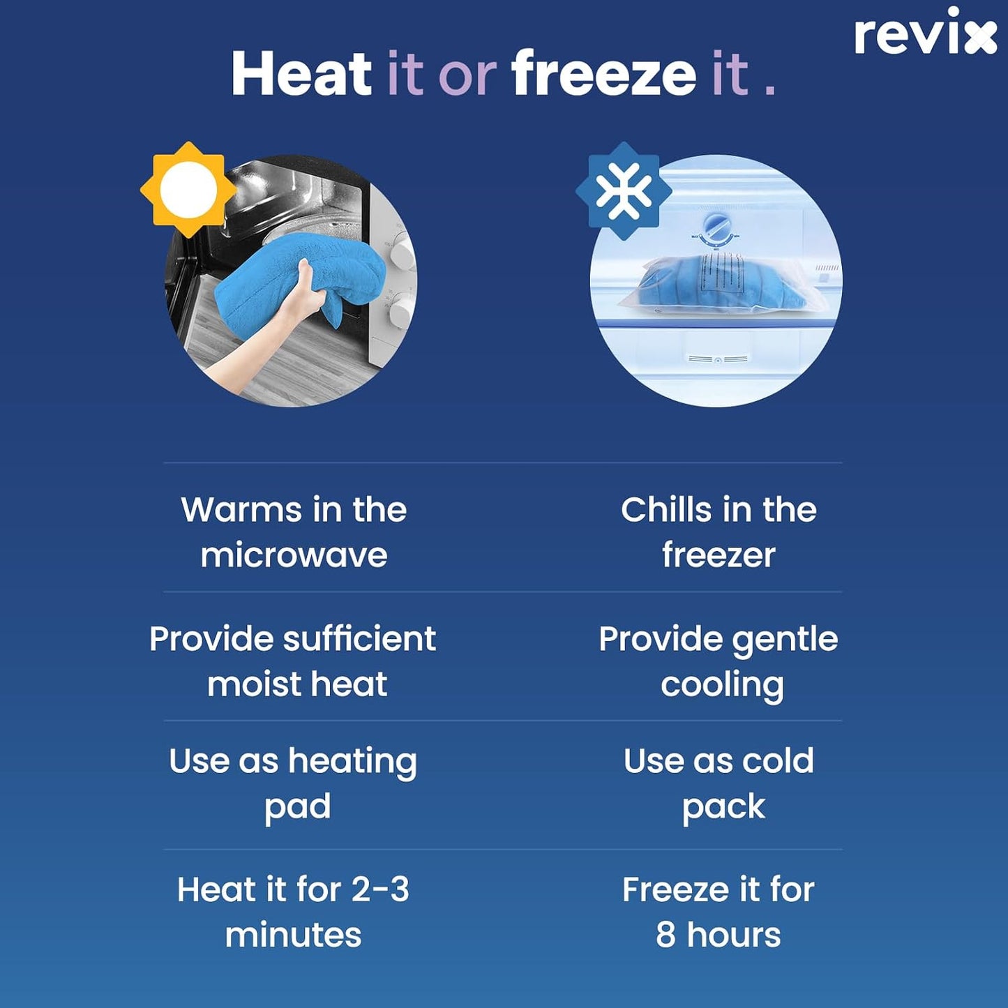 REVIX Extra Large Heating Pad Microwavable for Back with Moist Heat, Microwave Heated Wrap for Full Back, Neck Shoulder and Muscles, Rose Velvet XXL Rice Bean Bag