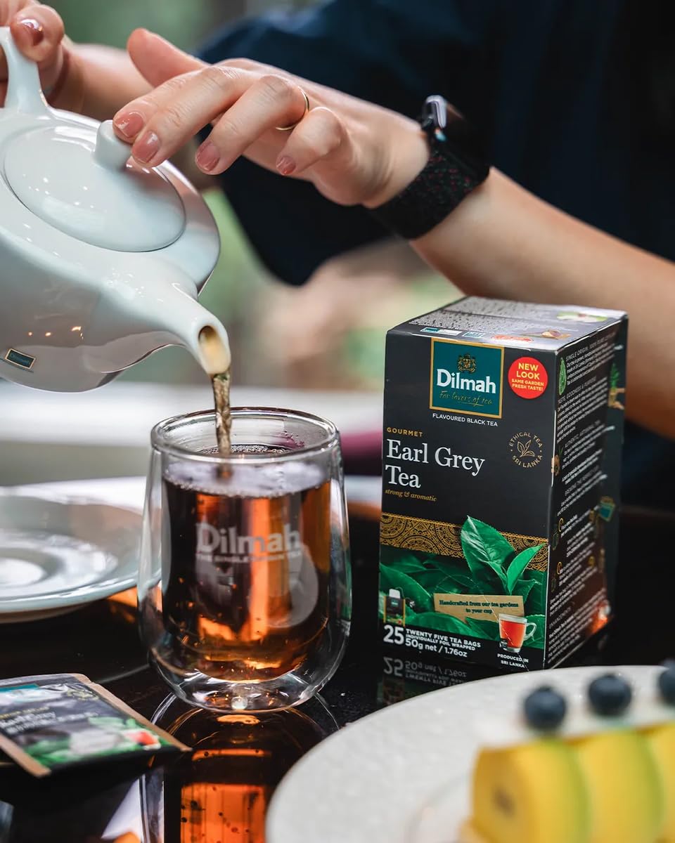 Dilmah Earl Grey Ceylon Tea - 50 Tea Bags 100g