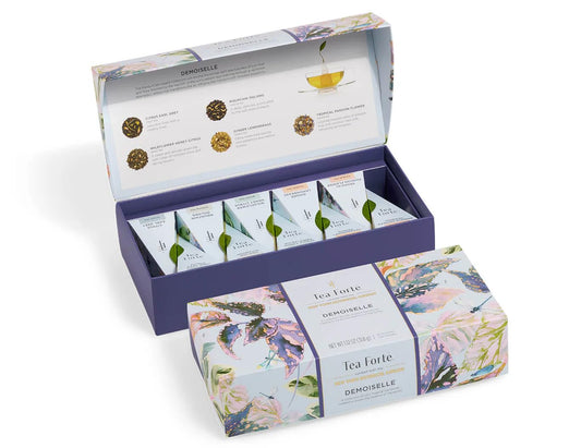 Tea Forte Tea Sampler, 10 Pyramid Infuser Bags, Premium Tea Gift Set