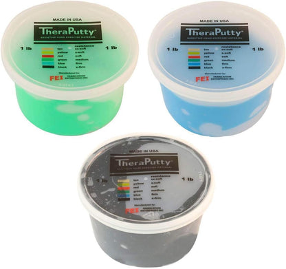 CanDo TheraPutty Standard Hand Exercise Putty For Rehabilitation, Exercises, Hand Therapy, and Occupational Therapy. Use To Strengthen Hand Muscles, Improve Fine Motor Skills, And Decrease Stress