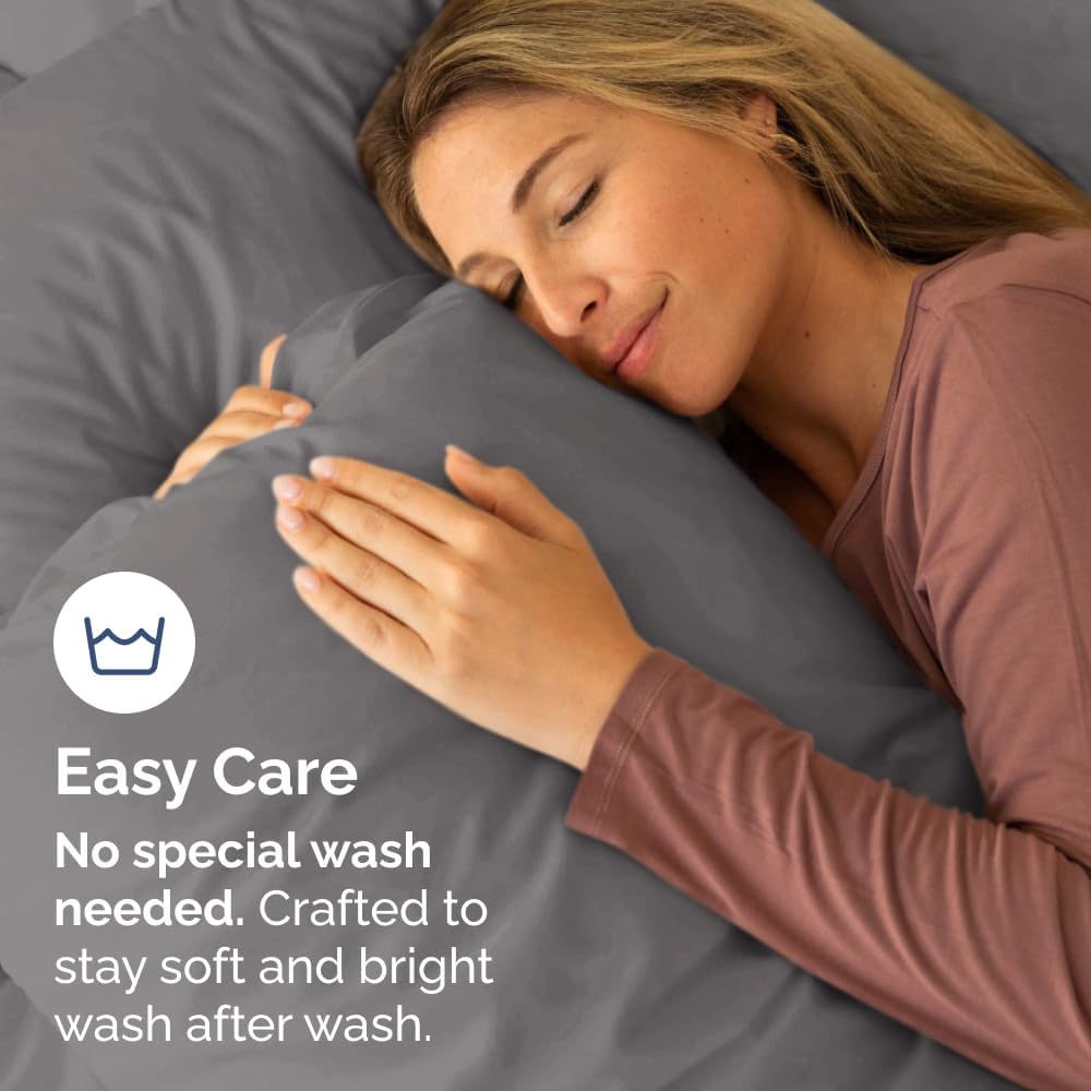 Standard Pillow Cases Set of 10 - Ultra Soft Hotel Quality Pillowcase Covers - Comfy, Cozy & Wrinkle Free - Shrink, Stain and Fade Resistant - Machine Washable Pillow Protectors - 10 Pcs Set - White - Colors B