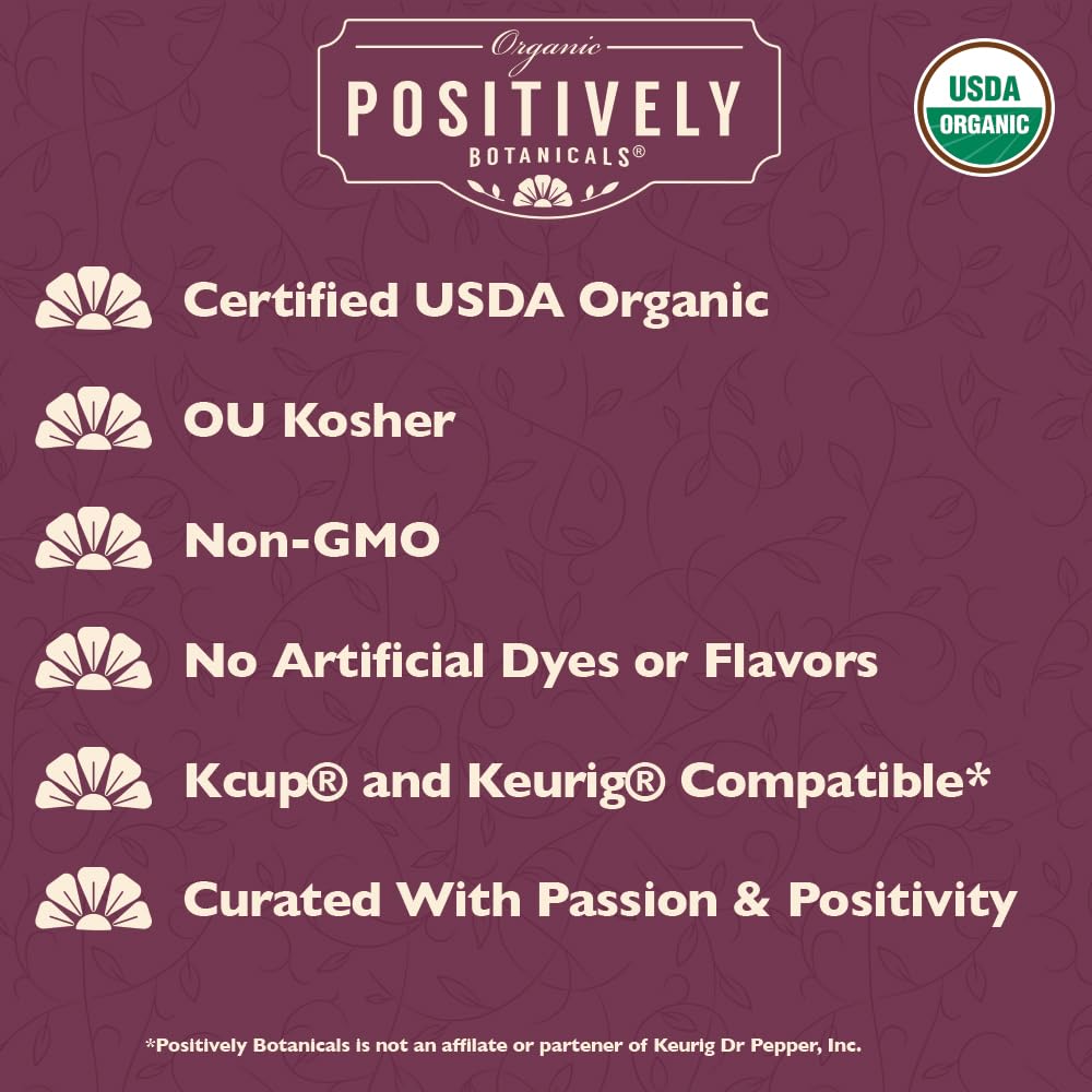 Positively Botanicals, Organic Nettle Leaf, K-Cup® Compatible, 24 Pods