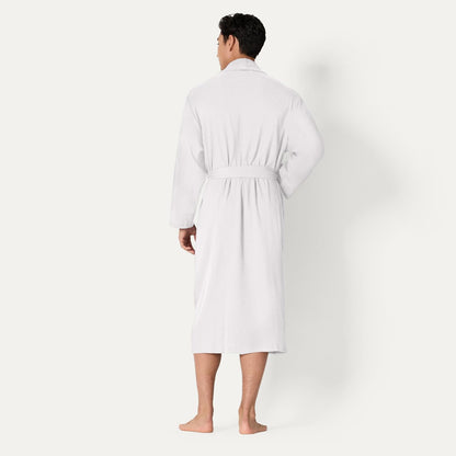 Amazon Essentials Men's Lightweight Cotton Waffle Bath Robe, Mid-Length Loungewear (Available in Big & Tall)