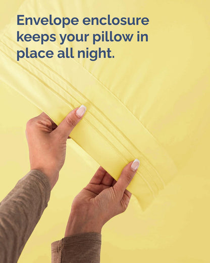 Standard Pillow Cases Set of 10 - Ultra Soft Hotel Quality Pillowcase Covers - Comfy, Cozy & Wrinkle Free - Shrink, Stain and Fade Resistant - Machine Washable Pillow Protectors - 10 Pcs Set - White - Colors B