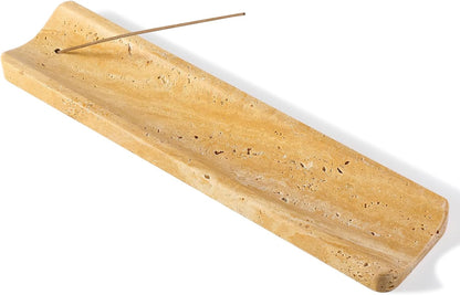 Koville Marble Incense Holder, Incense Holder for Sticks, Incense Sticks Holder Ash Catcher for Meditation Yoga SPA, Natural Stone Incense Burner, Home Table Decor (Grey)