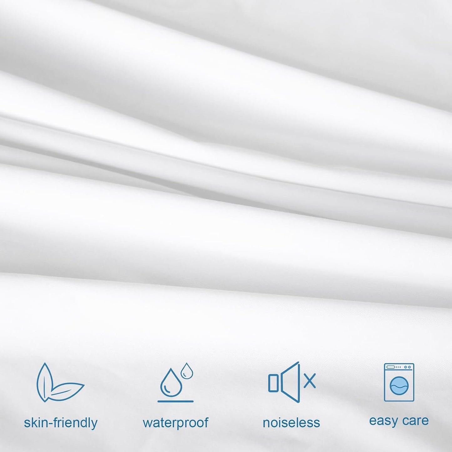 SPRINGSPIRIT Full Size Waterproof Mattress Protector, Full Mattress Cover Pad Waterproof with Deep Pocket up to 14’’, Bed Fitted Sheet