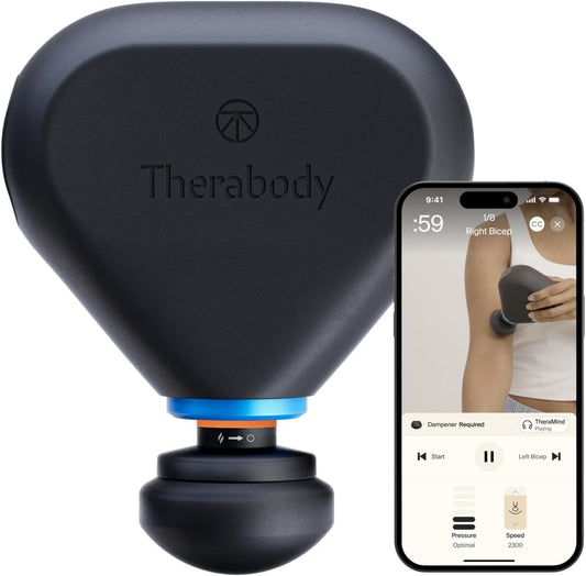 TheraGun Mini (3rd Generation) by Therabody – Ultra-Portable Massage Gun and Travel Essential for Fast, Effective Pain and Tension Relief Anywhere (Black)