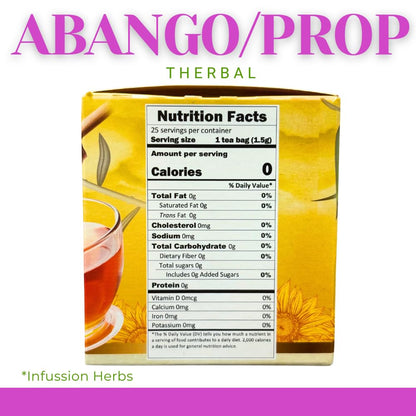 Therbal Abango Herbal Tea with Propolis & Echinacea – 25 Tea Bags – Natural Caffeine-Free Infusion – Winter Herbal Blend
