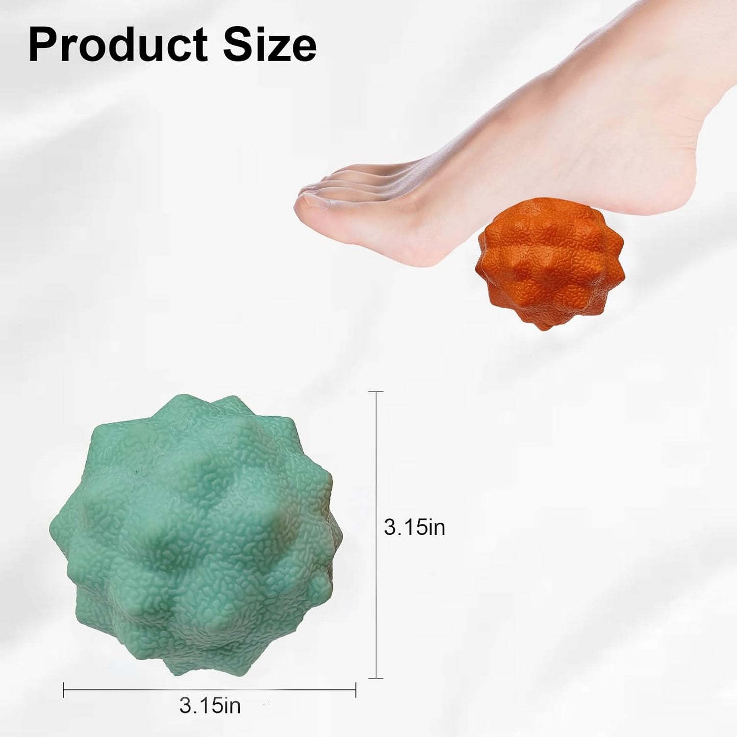 Foot Massage Ball Myofascial Release, Pain Relieve from Plantar Fasciitis, Massage Tool for Tight Muscles and Sore Feet, Restore Foot Massage Roller