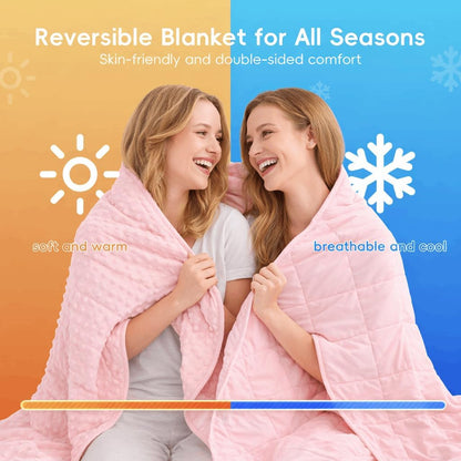 yescool Weighted Lap Pad 2 lb Blue Small Lap Blanket, Weighted Lap Blanket Cooling Heating Weighted Throw Blankets, Minky Blankets Gifts for Travel Outdoor Indoor, 20 * 30in