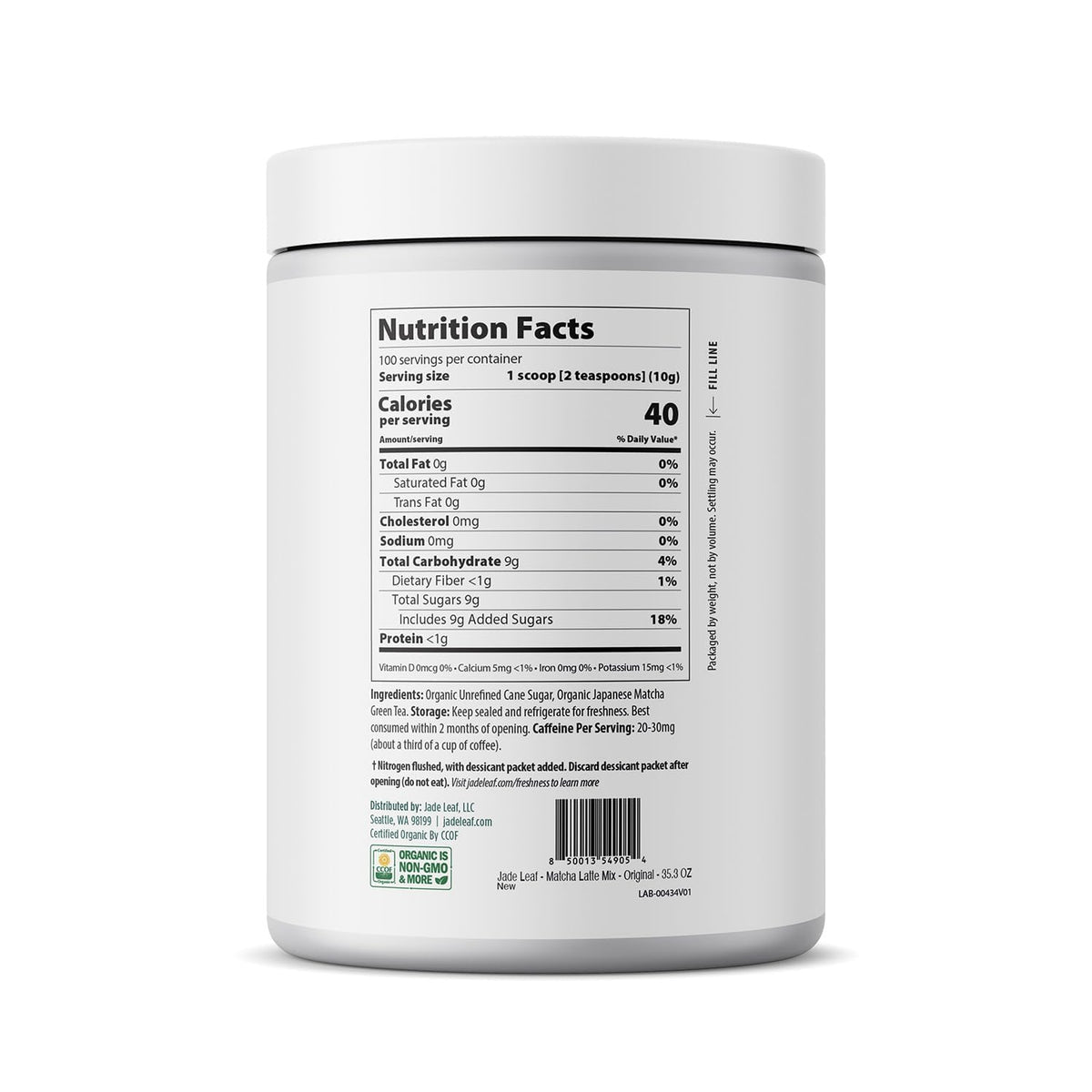 Jade Leaf Matcha Latte Mix, Pumpkin Spice, 91g / 3.2oz
