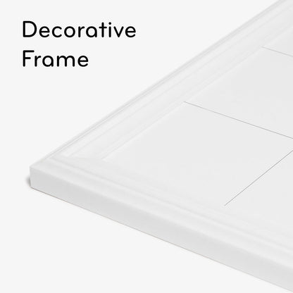 U Brands Magnetic Dry Erase Calendar White Board, 30" x 20", White Wood Style Frame, Includes Magnets