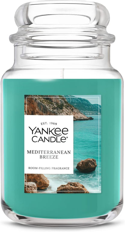 Yankee Candle Mid Summer's Night, Scented Candle, 22oz Large Jar with up to 150 Hour Burn, Giftable