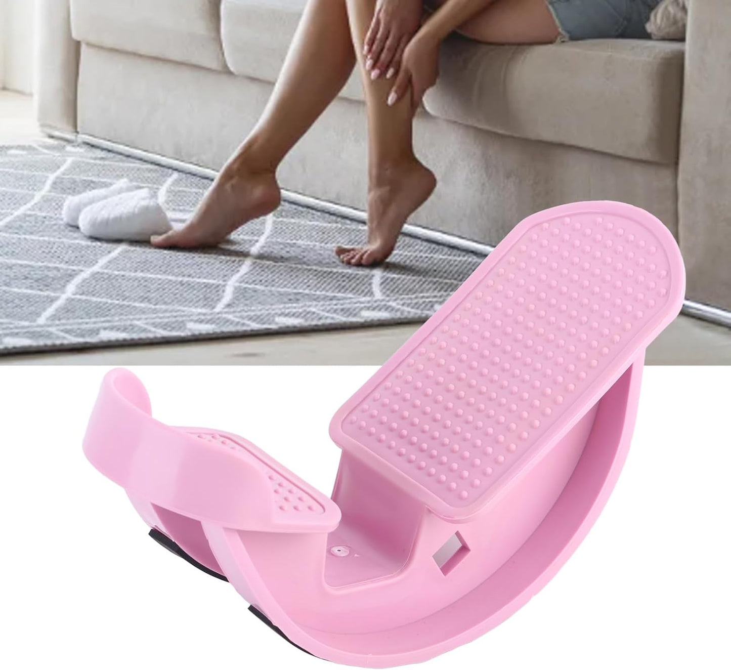 Calf Stretcher, Portable Foot Rocker for Tight Calves with Non Slip Rubber Strips, for Yoga Fitness Ankle Strengthening and Flexibility Improvement