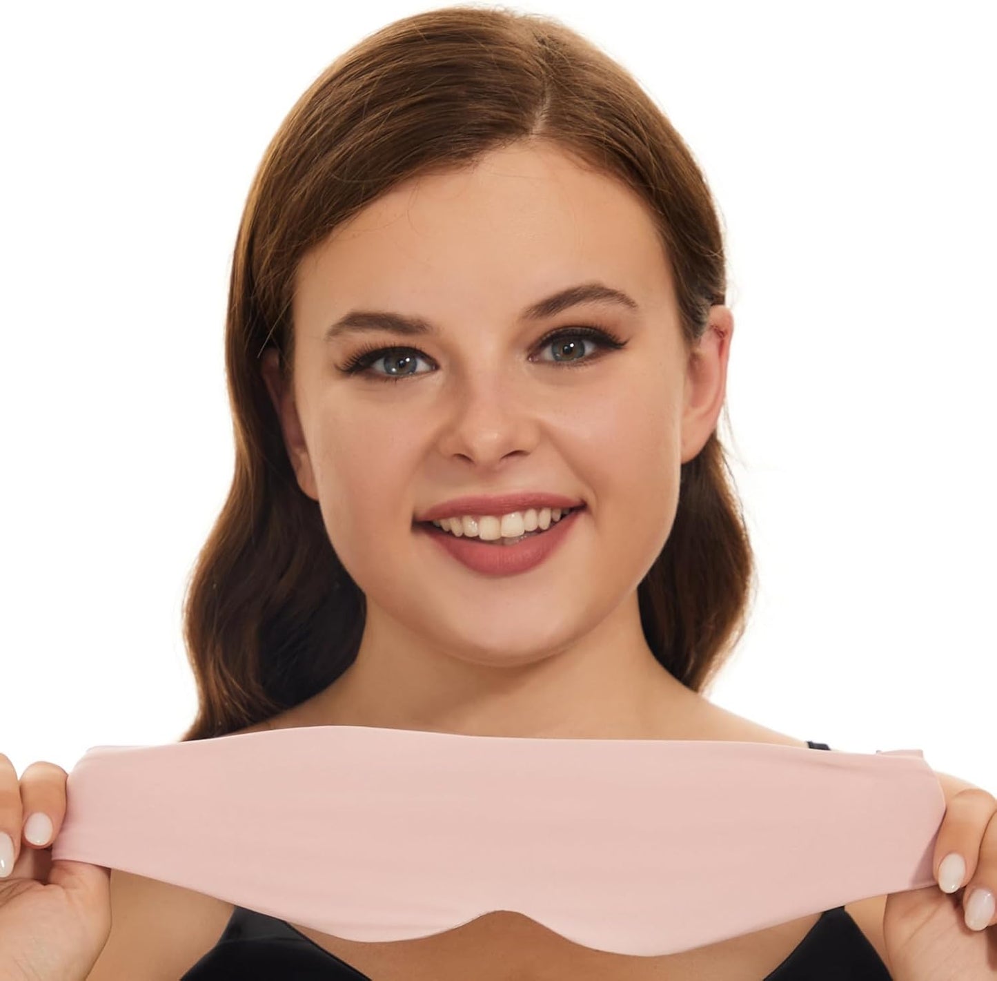 ALASKA BEAR Sleep Mask for Side Sleepers Patented Design, Cup-Shaped and Extra-Soft, 100 Blackout Eye Mask Shades Cover for Men and Women Home or Travel, Machine Washable, Black