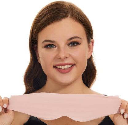 ALASKA BEAR Sleep Mask for Side Sleepers Patented Design, Cup-Shaped and Extra-Soft, 100 Blackout Eye Mask Shades Cover for Men and Women Home or Travel, Machine Washable, Black