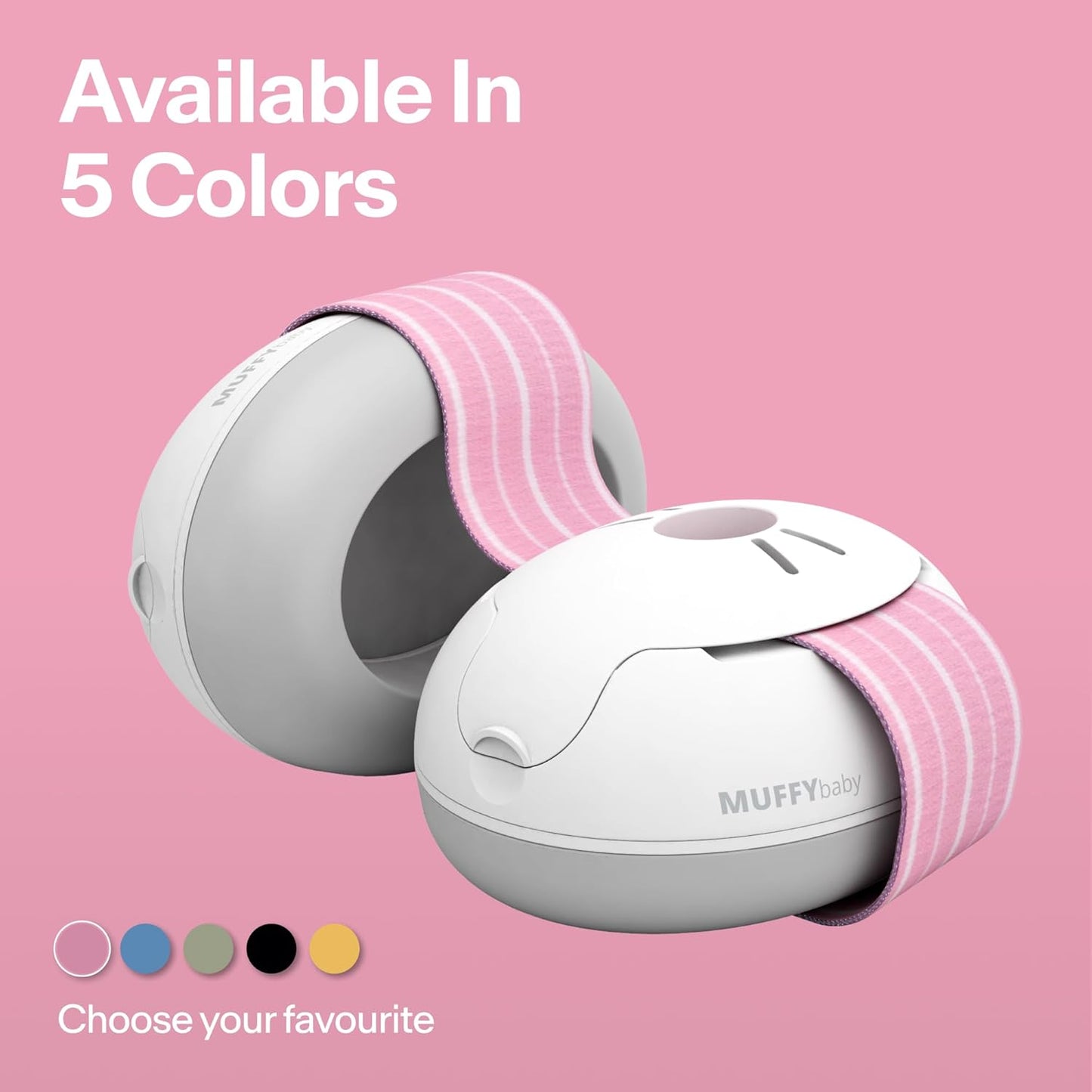 Alpine Muffy Baby Ear Protection for Babies and Toddlers up to 36 Months - CE & ANSI Certified - Noise Reduction Earmuffs - Comfortable Baby Headphones Against Hearing Damage & Improves Sleep - Blush