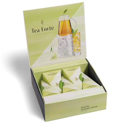 Tea Forte Tea Over Ice White Ginger Pear Tea, 5 Pyramid Infusers