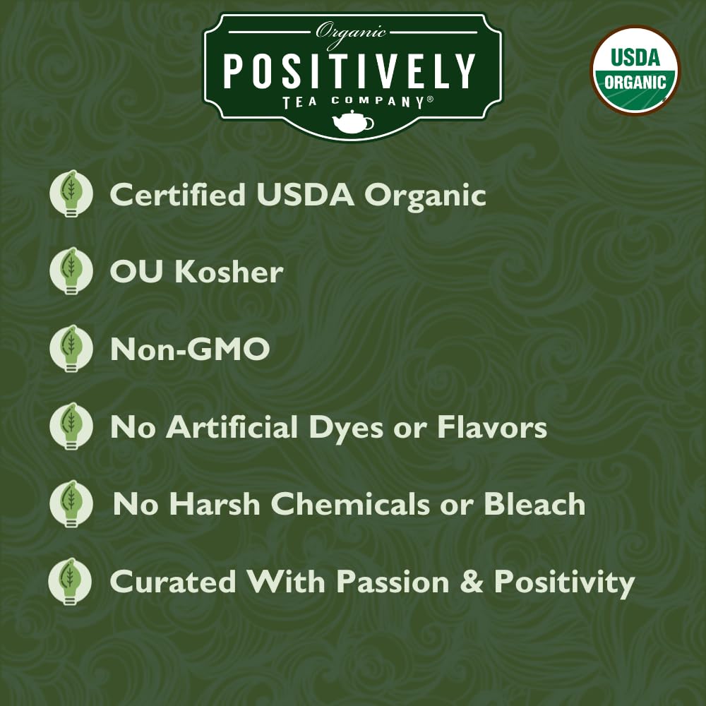 Organic Positively Tea Company, Lavender Chamomile, Herbal Tea, Loose Leaf, 16 Ounce